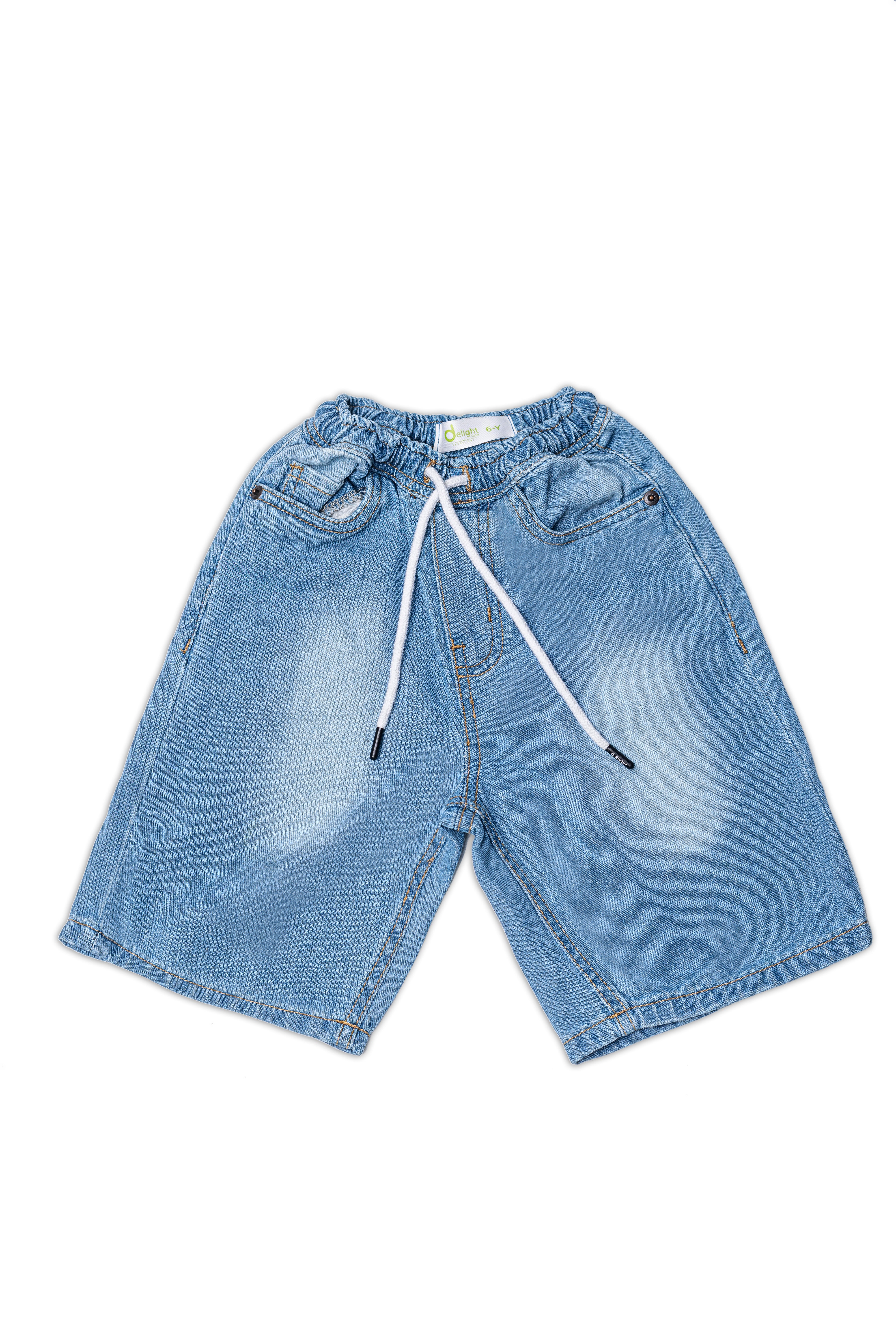 Boys Bermuda With Cord Regular Light  Wash
