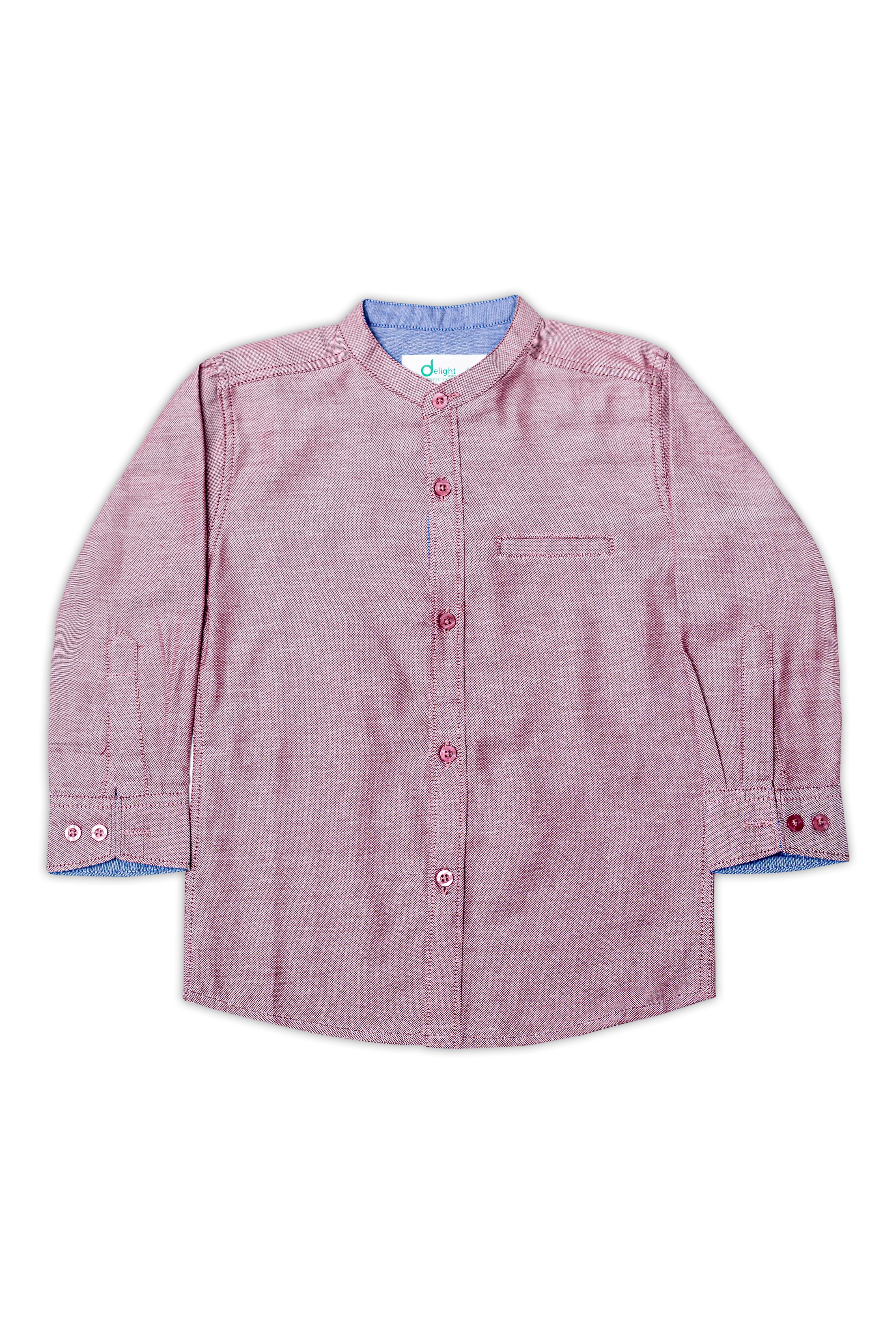 Casual shirt Ban Coller Maroon