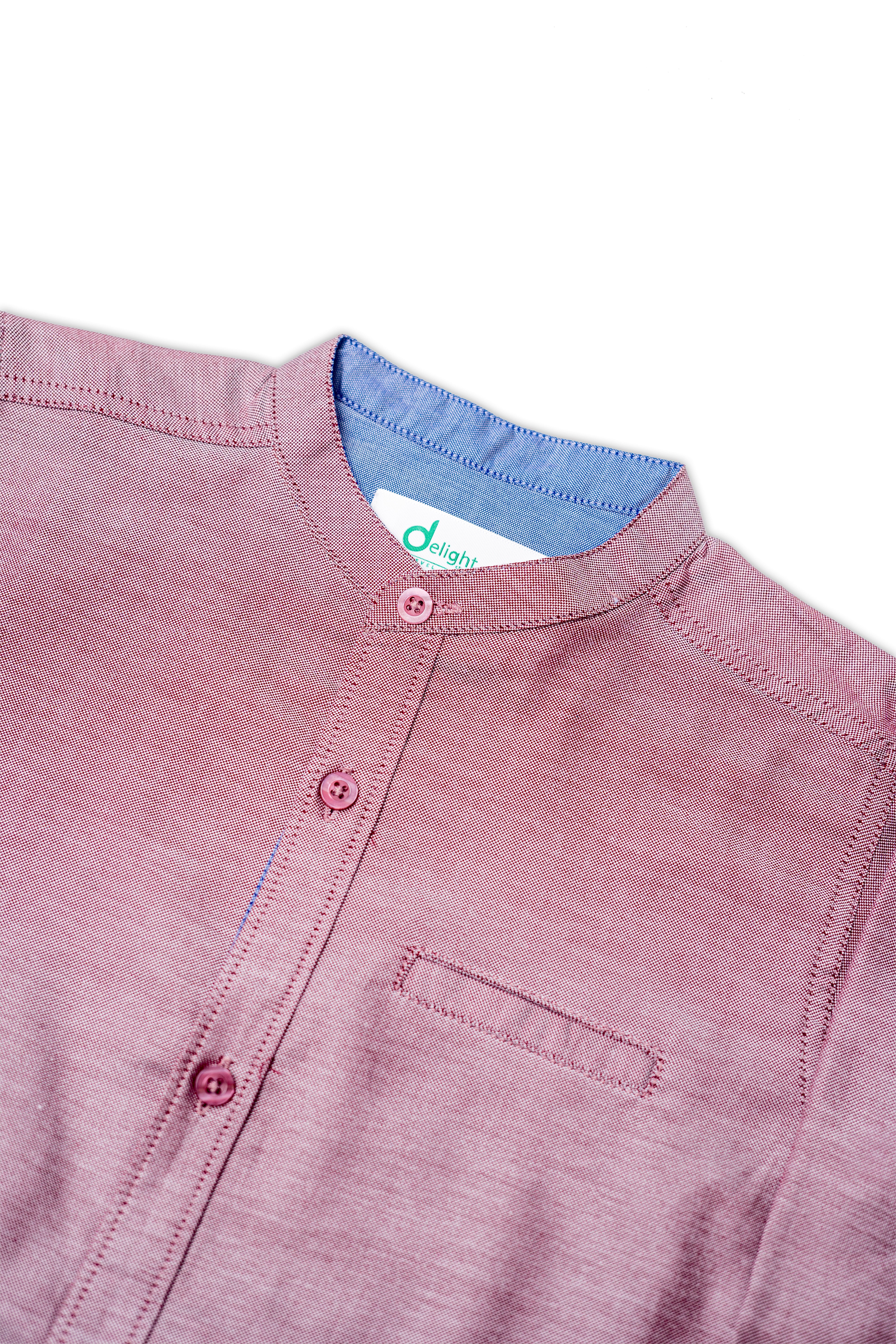 Casual shirt Ban Coller Maroon