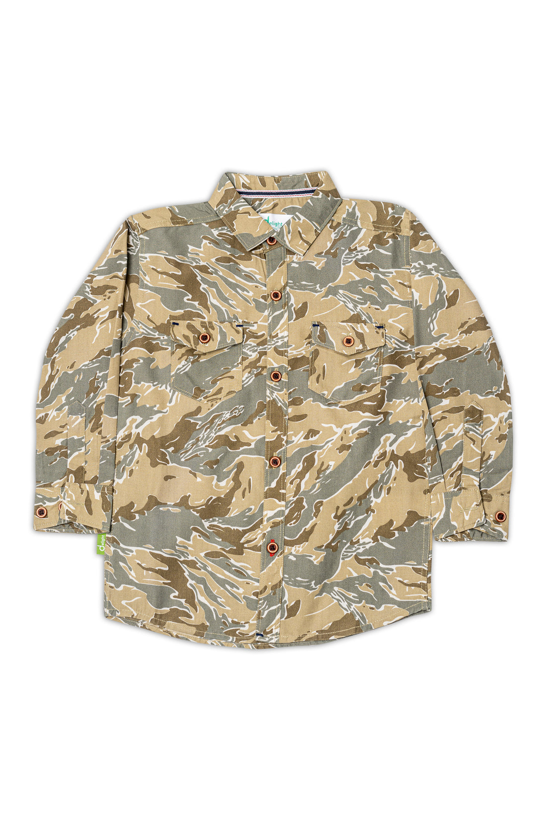 Camouflage Casual Shirt Khaki