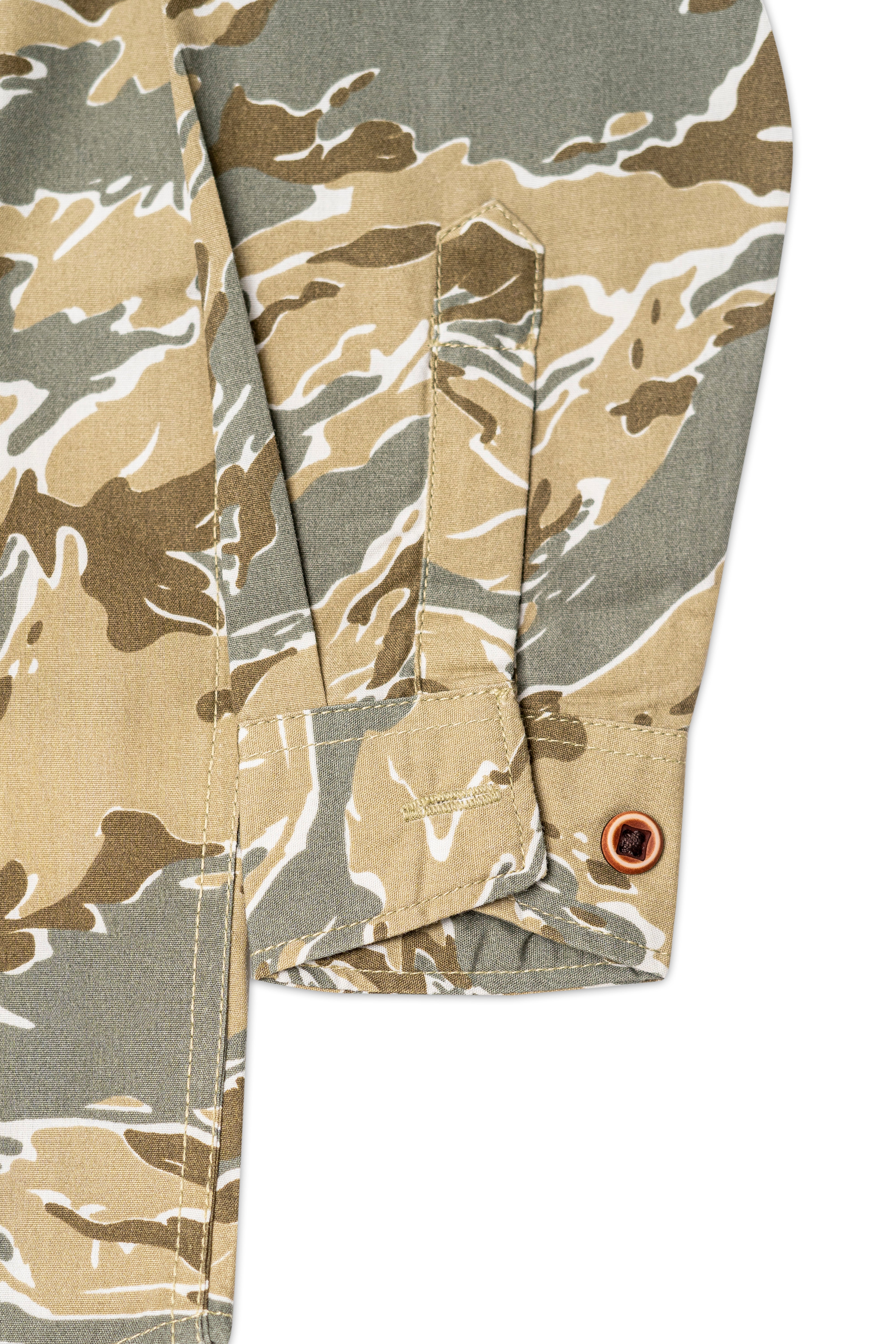 Camouflage Casual Shirt Khaki