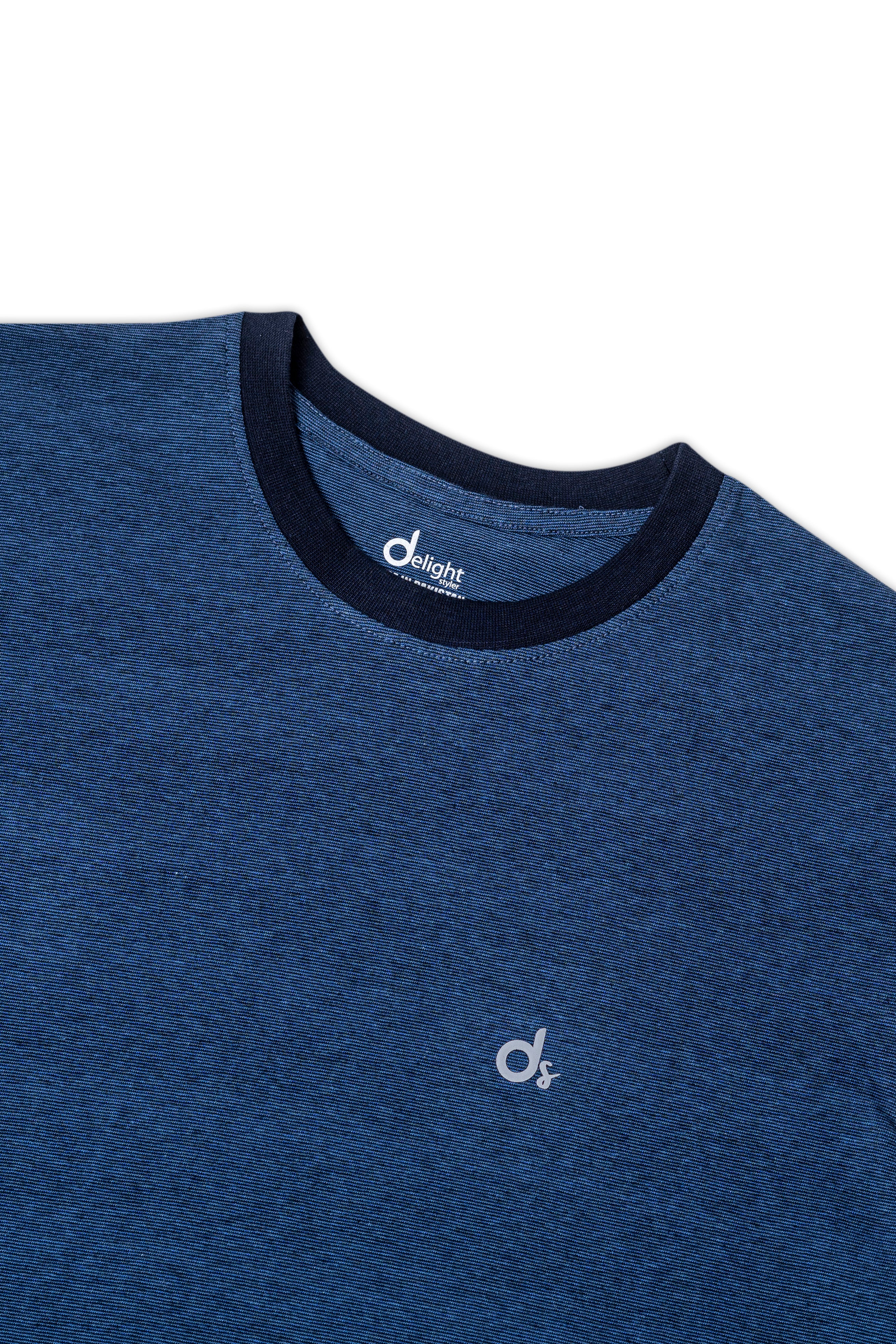 Men T-shirt Yarn Dyed