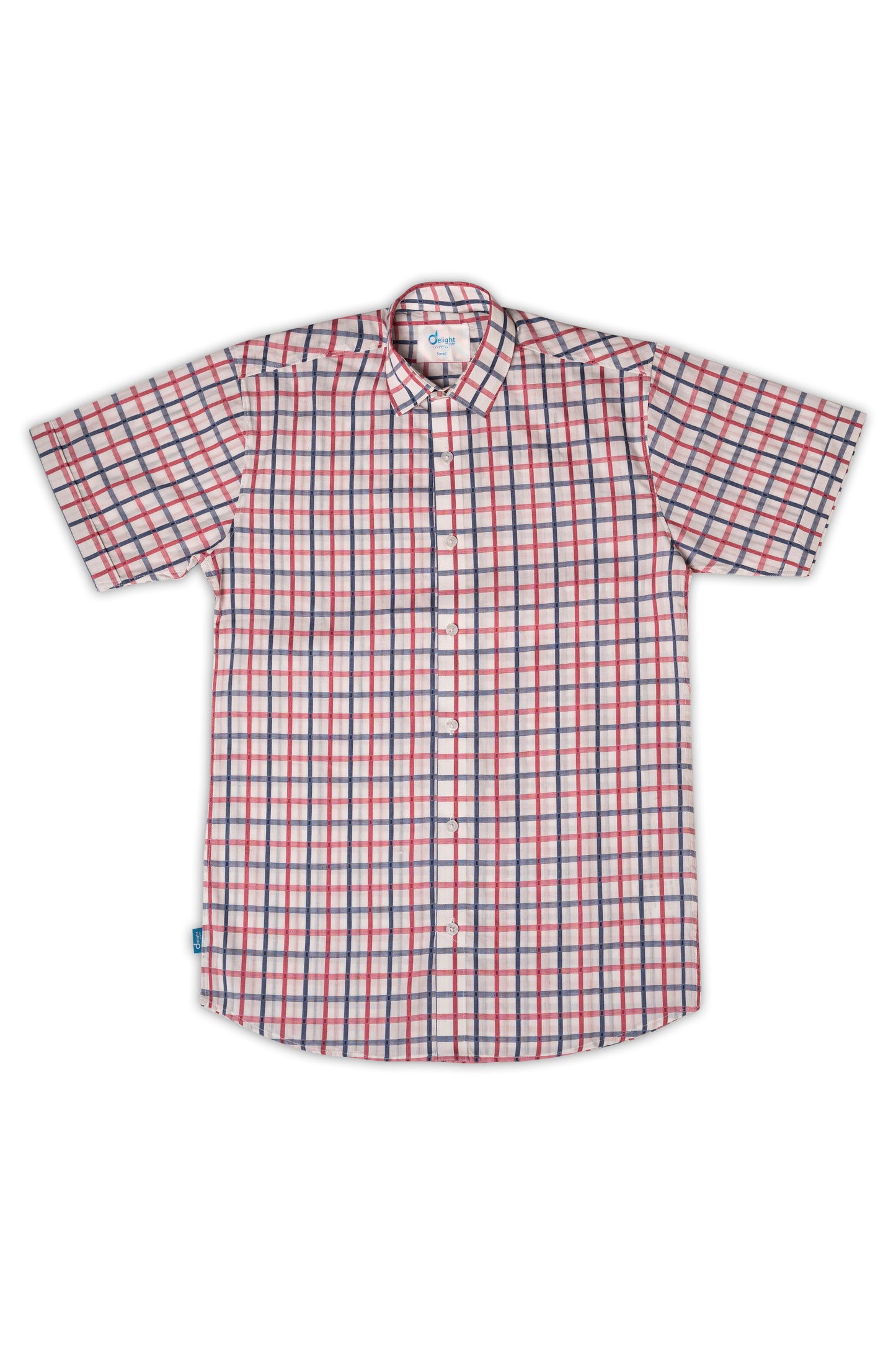 Half Sleeves shirt Light Pink check