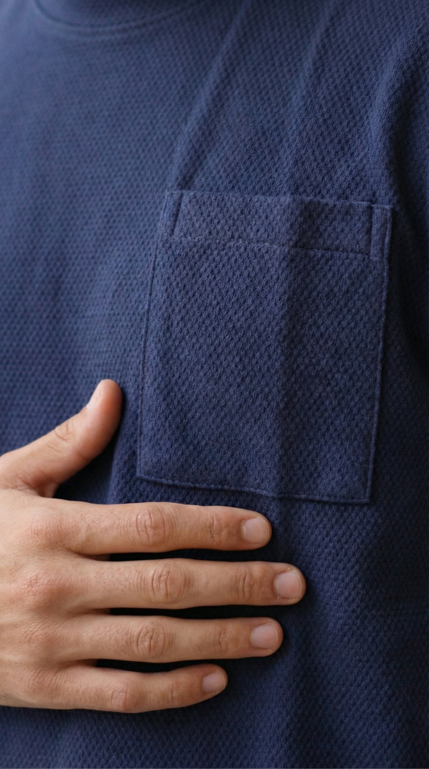 Harbor Slate Boxy Pocket Tee