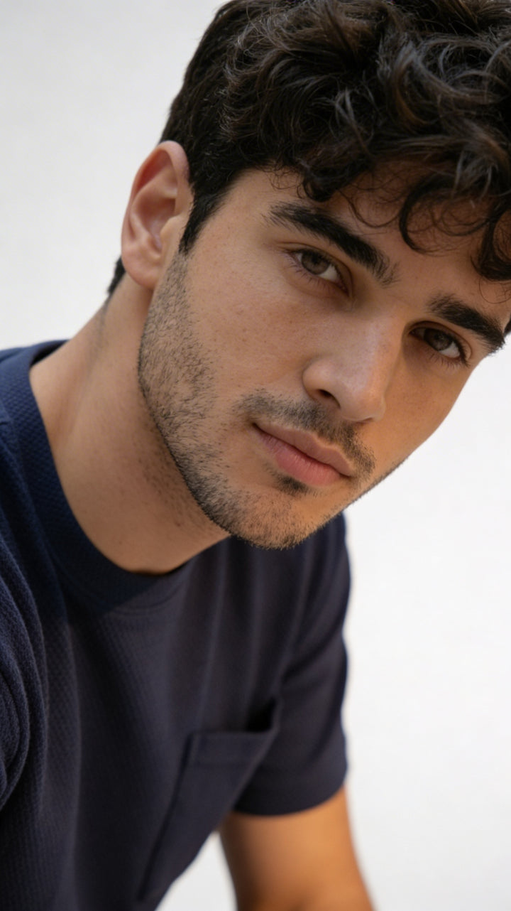 Harbor Slate Boxy Pocket Tee