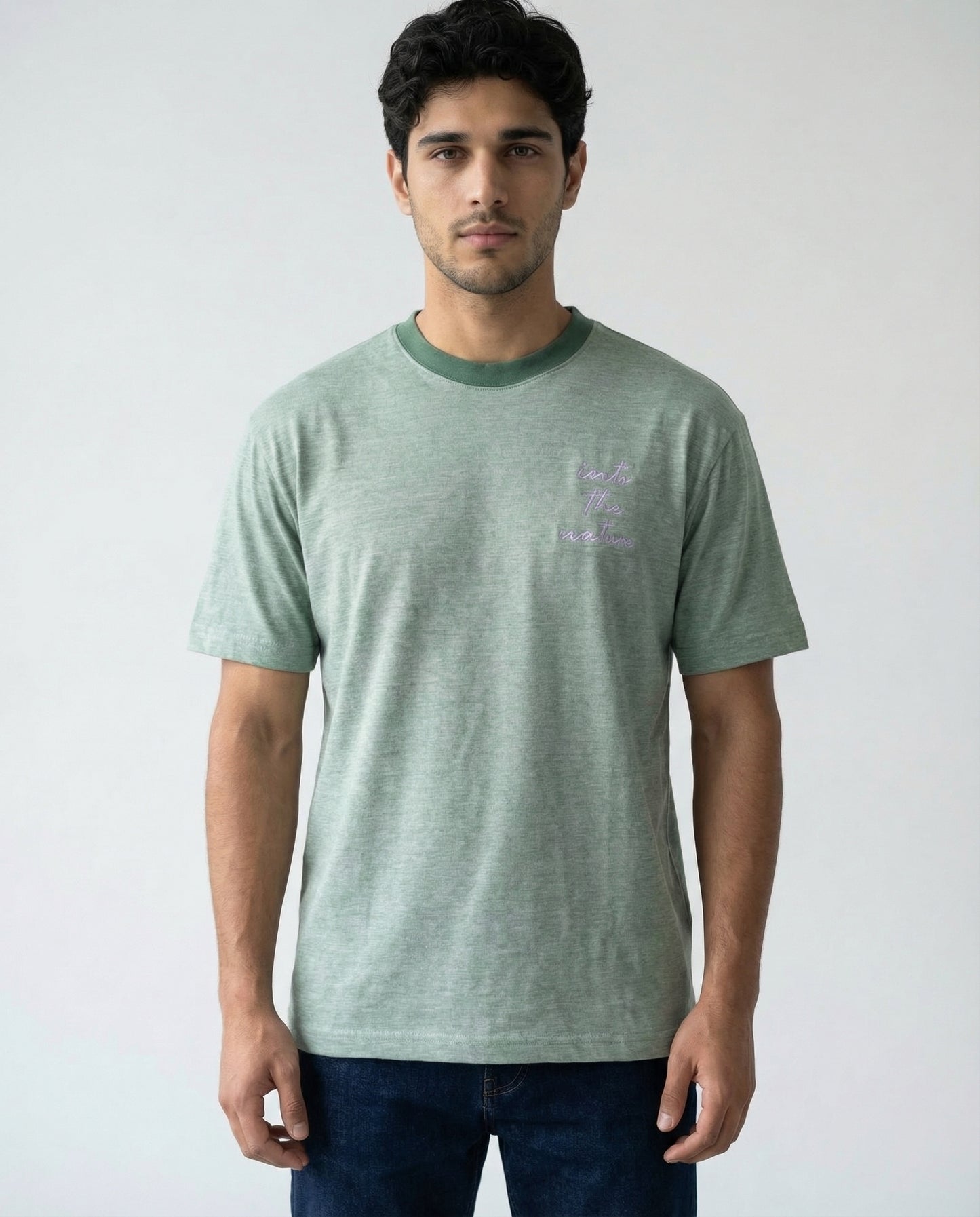Relaxed Drop-Shoulder Men Tee