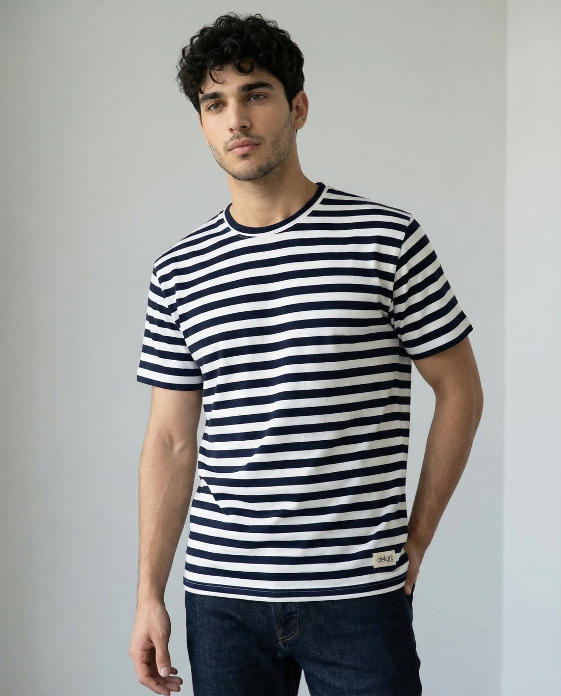 Nova Stripe Drop Shoulder Tee