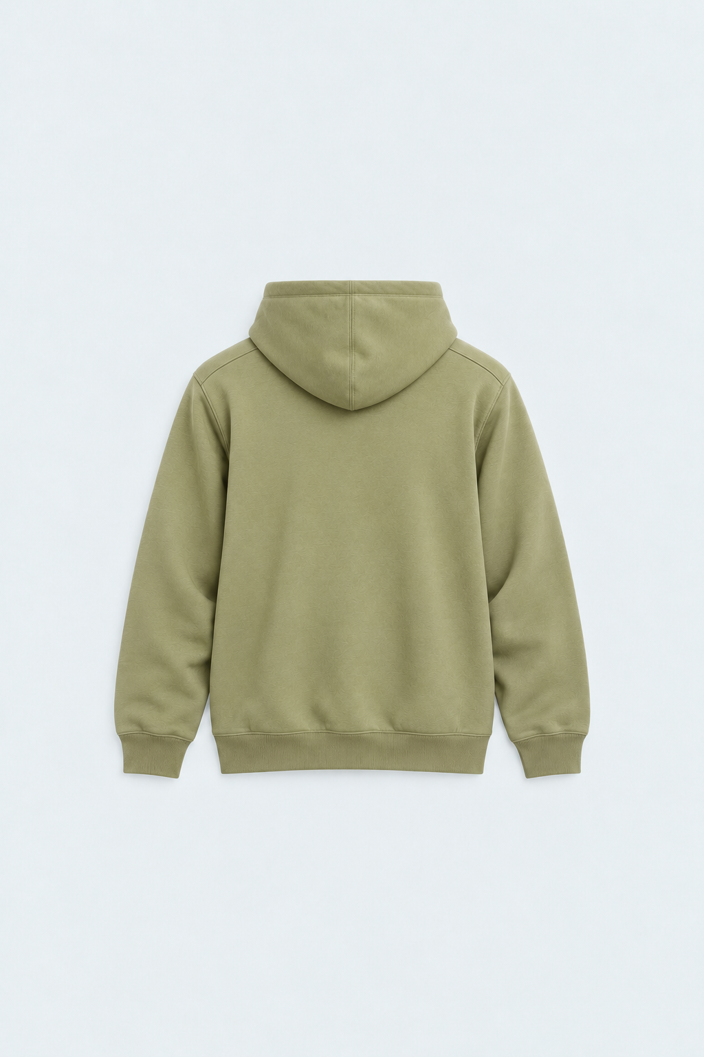 Men Hoodie Olive Color With Screen Printing
