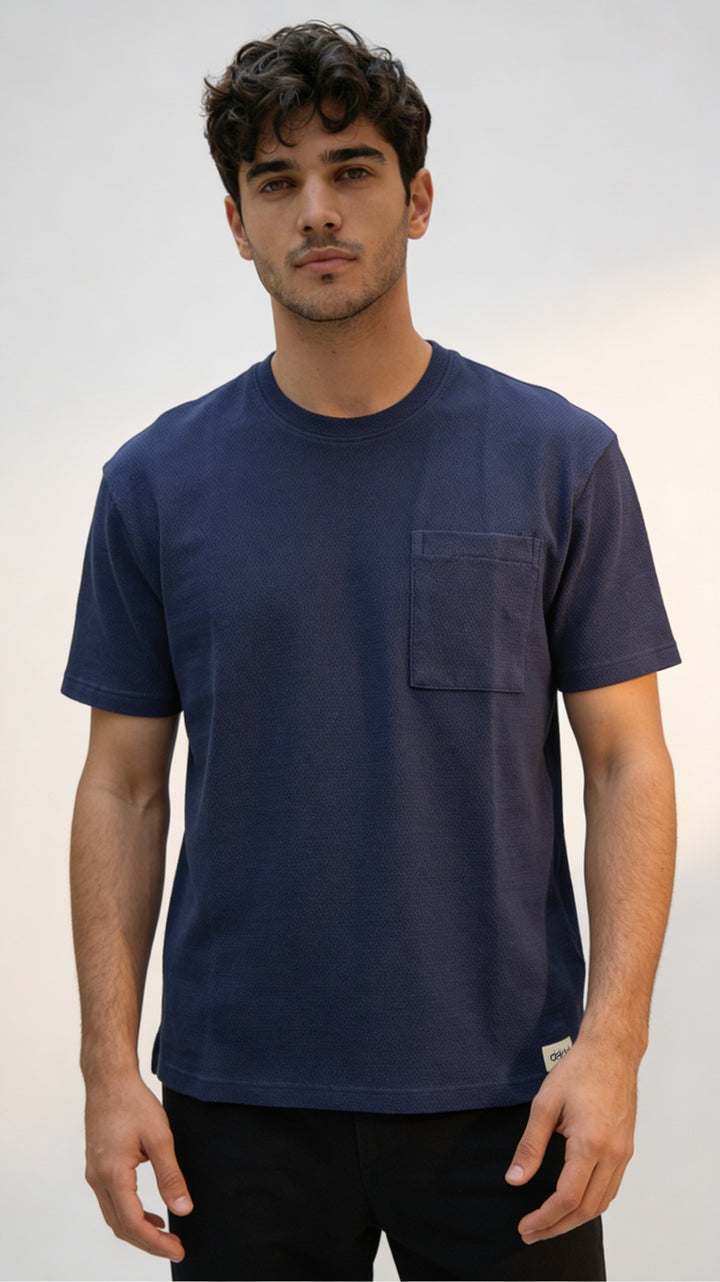 Harbor Slate Boxy Pocket Tee