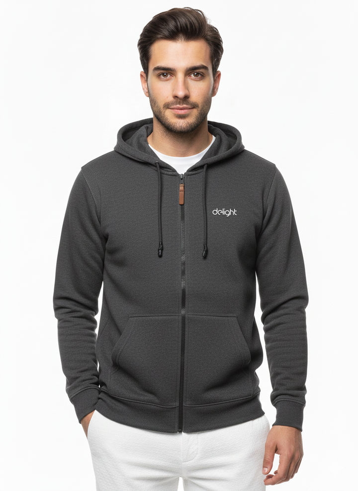 Zip-Up Fleece Hoodie