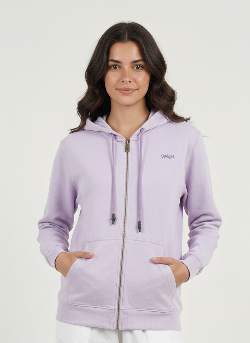 Zip-Up Fleece Hoodie