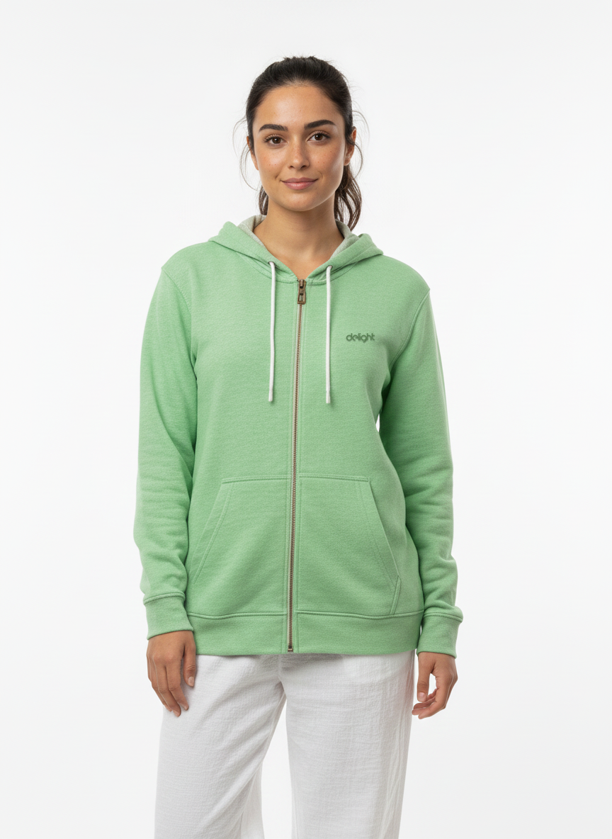 Zip-Up Fleece Hoodie