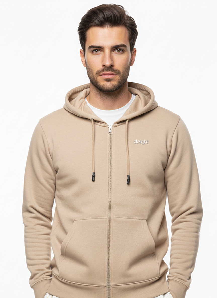 Zip-Up Fleece Hoodie