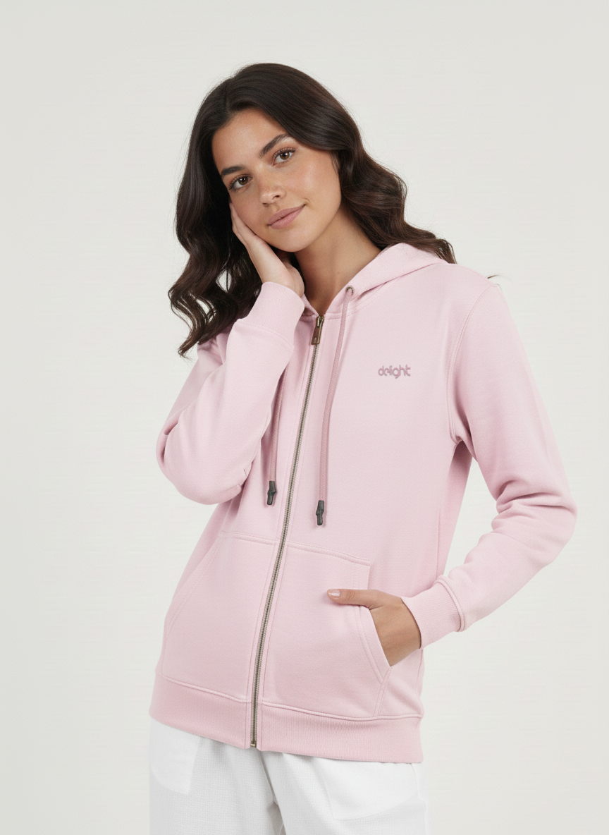 Zip-Up Fleece Hoodie