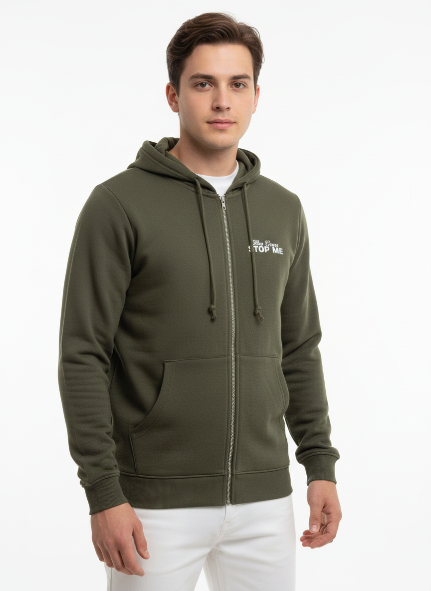 Zip-Up Fleece Hoodi