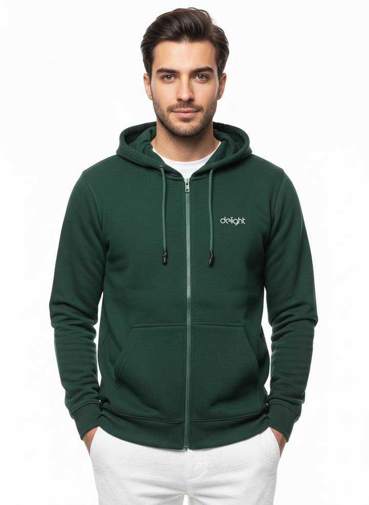 Zip-Up Fleece Hoodie