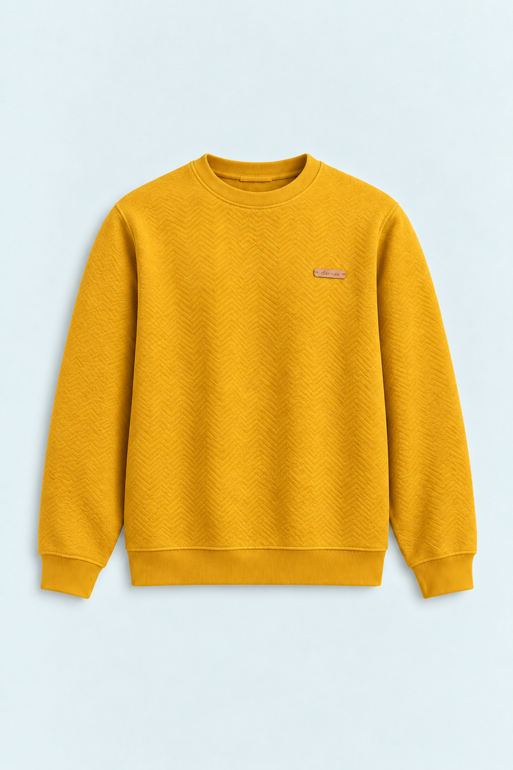 Jacquard Herringbone Sweat Shirt Men
