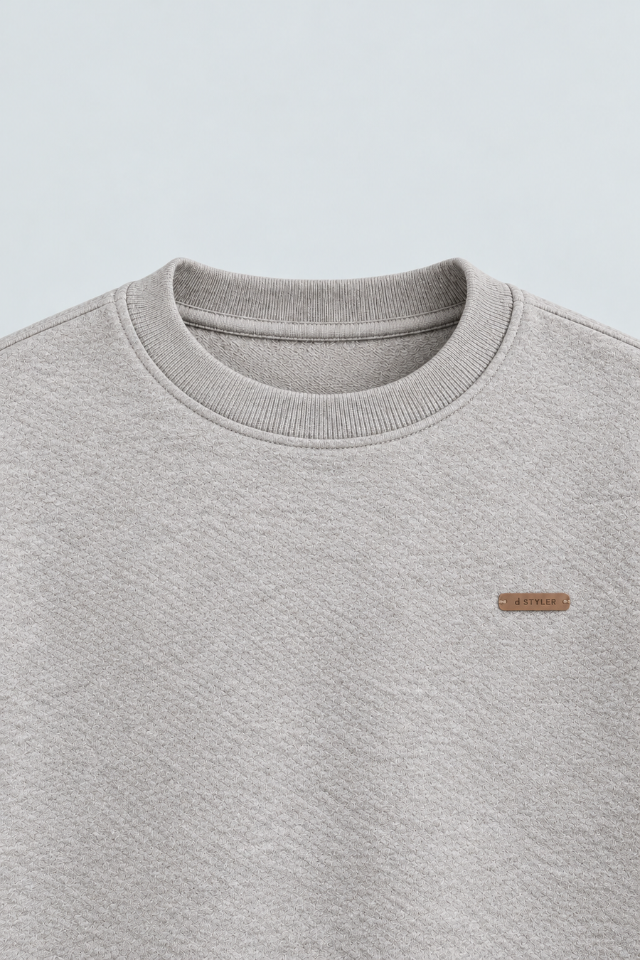Popcorn Gray Color Sweat Shirt Men