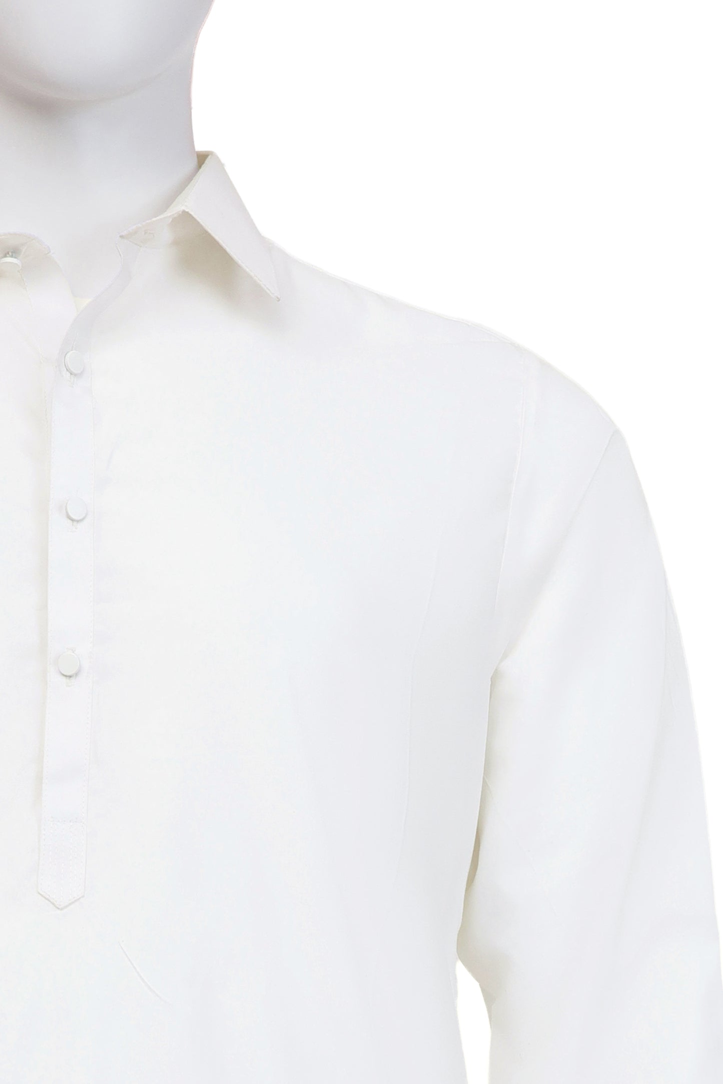 Off White Classic Wash & Wear Kameez Shalwar