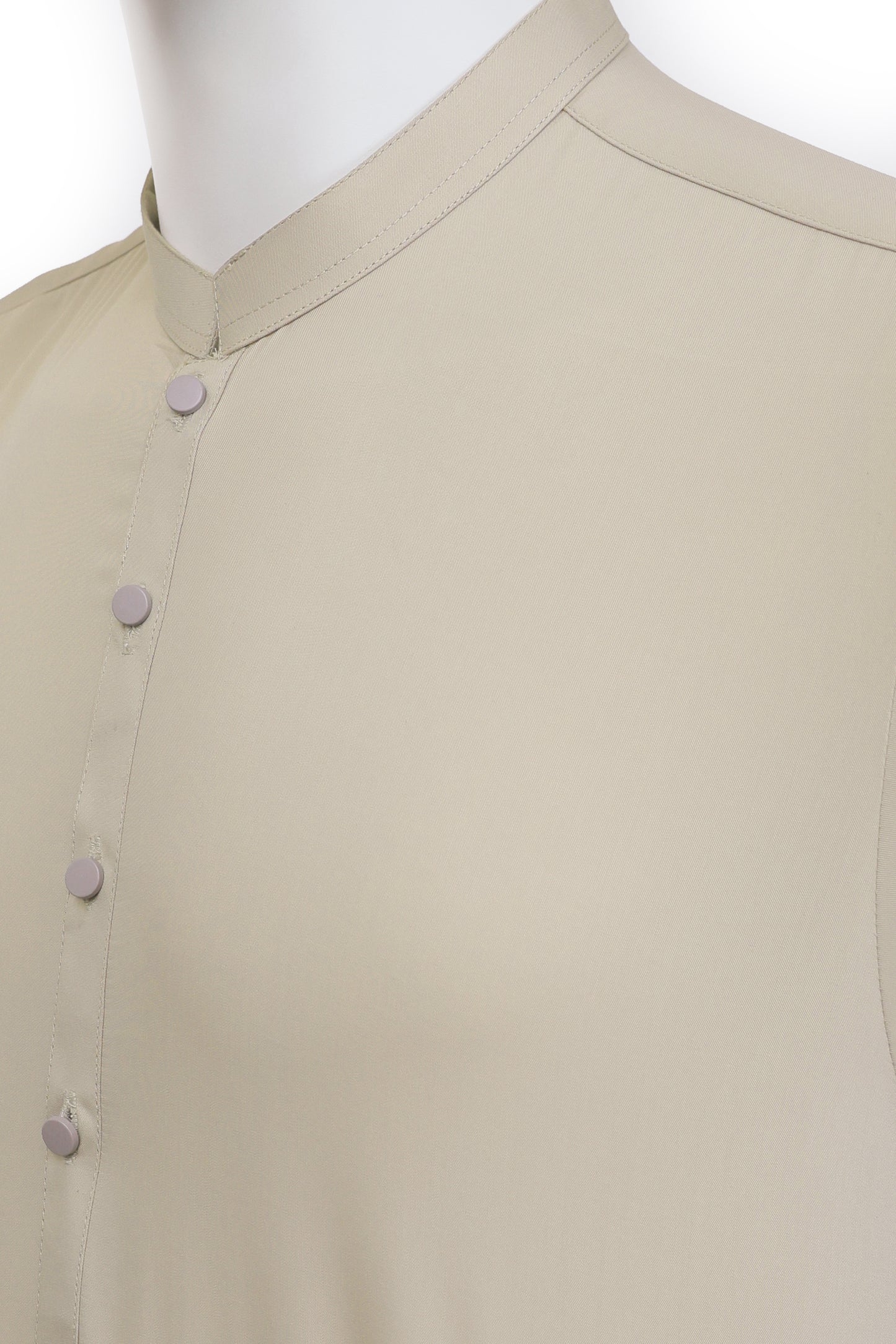 Beige Ban Collar Kameez Pajama
