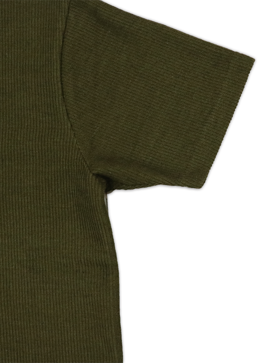 Men's Textured Johnny Collar Polo