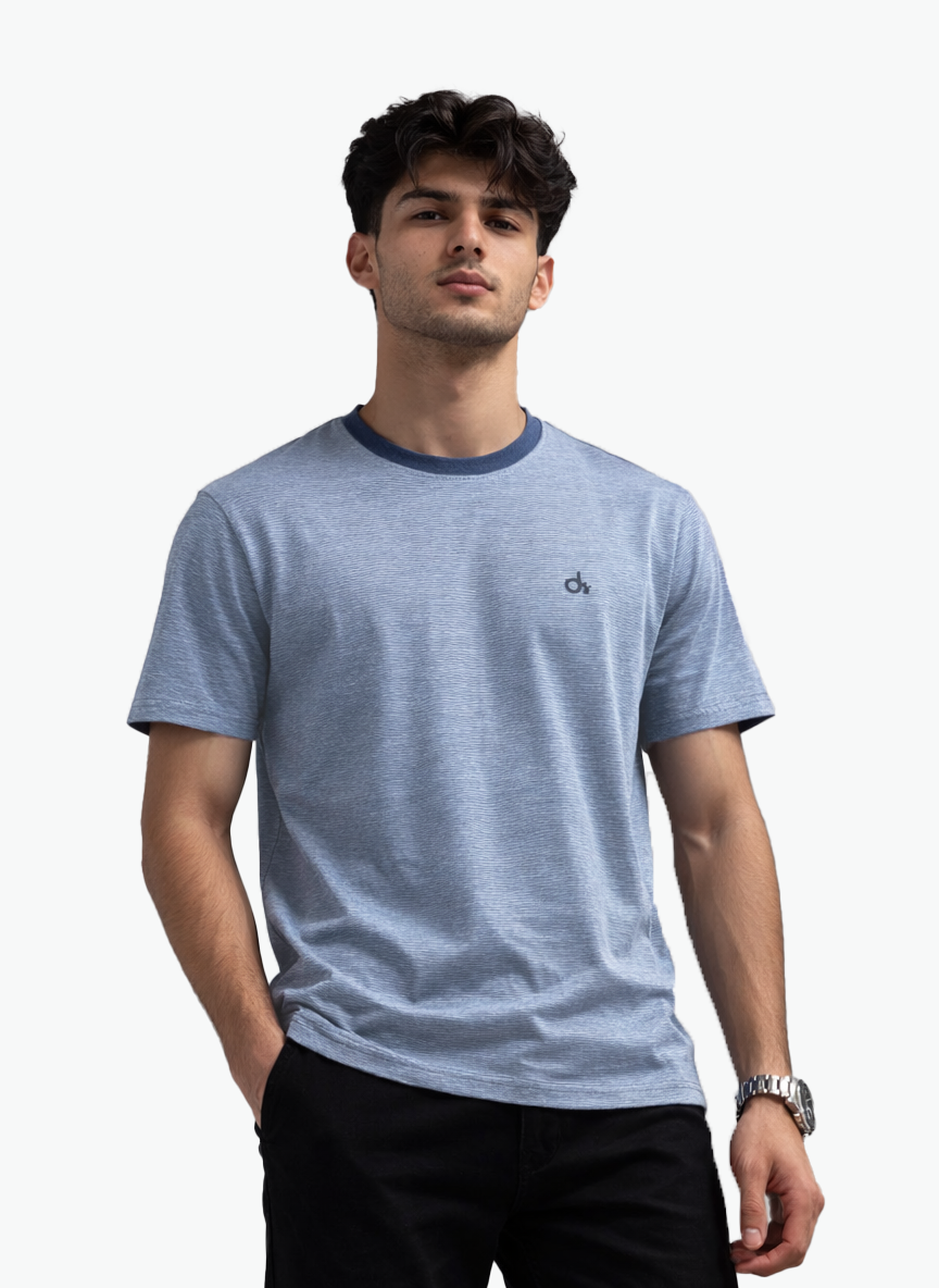 MEN T-SHIRT YARN DYED