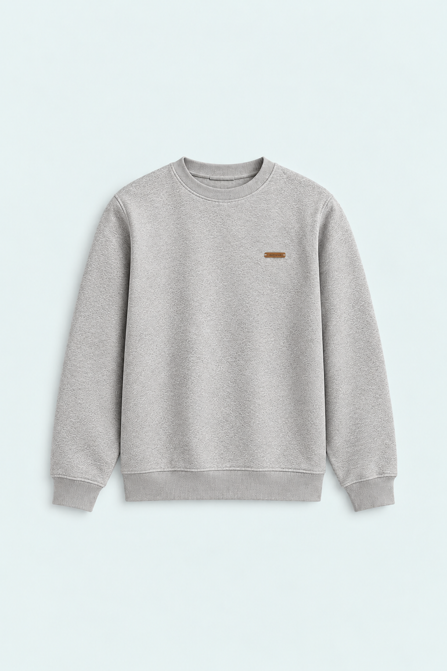 Popcorn Gray Color Sweat Shirt Men