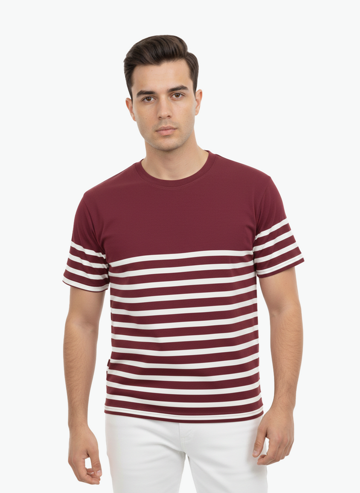 Men T-shirt Striper