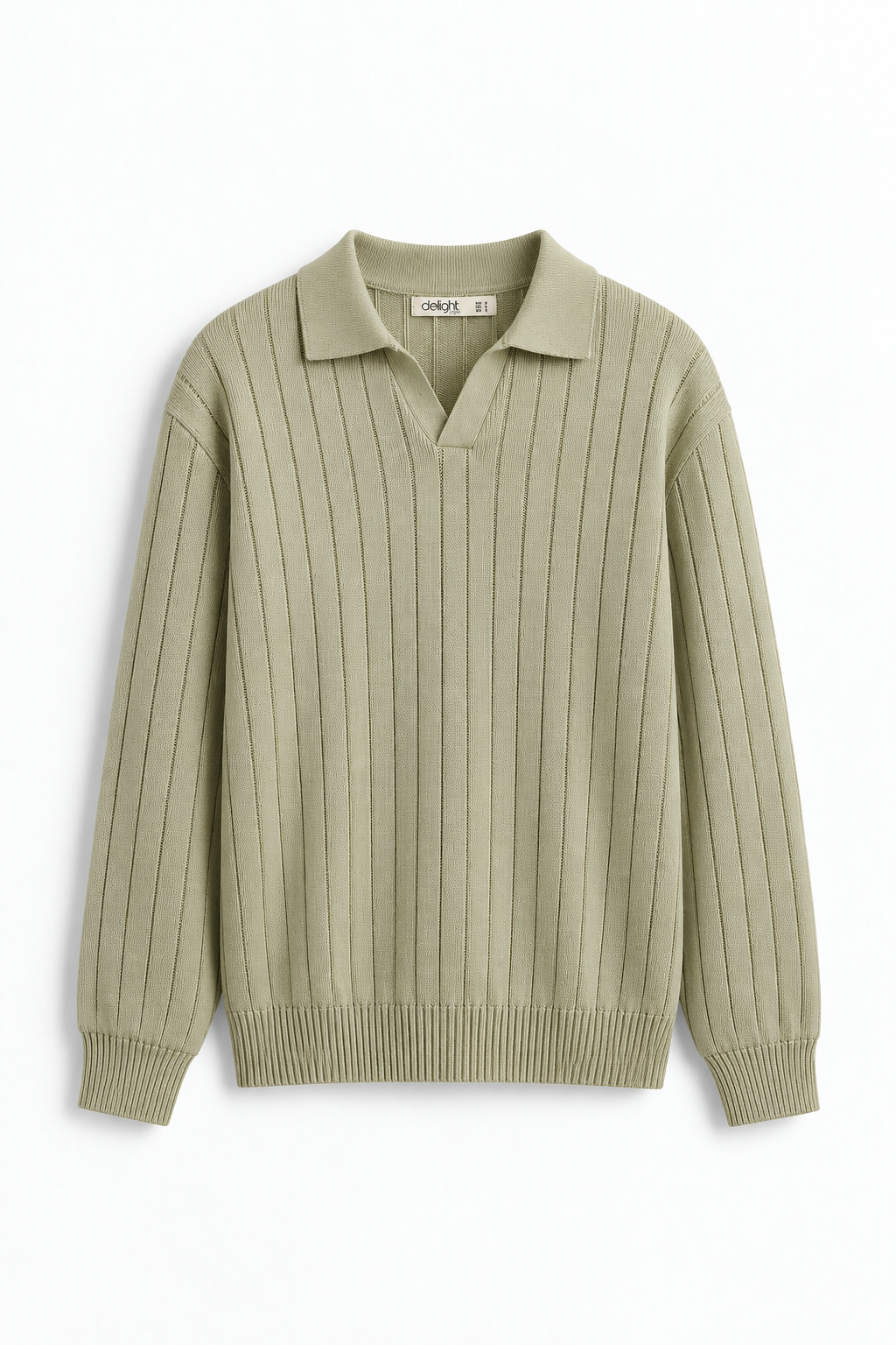 Men’s Light pista Long Sleeve Knit Polo