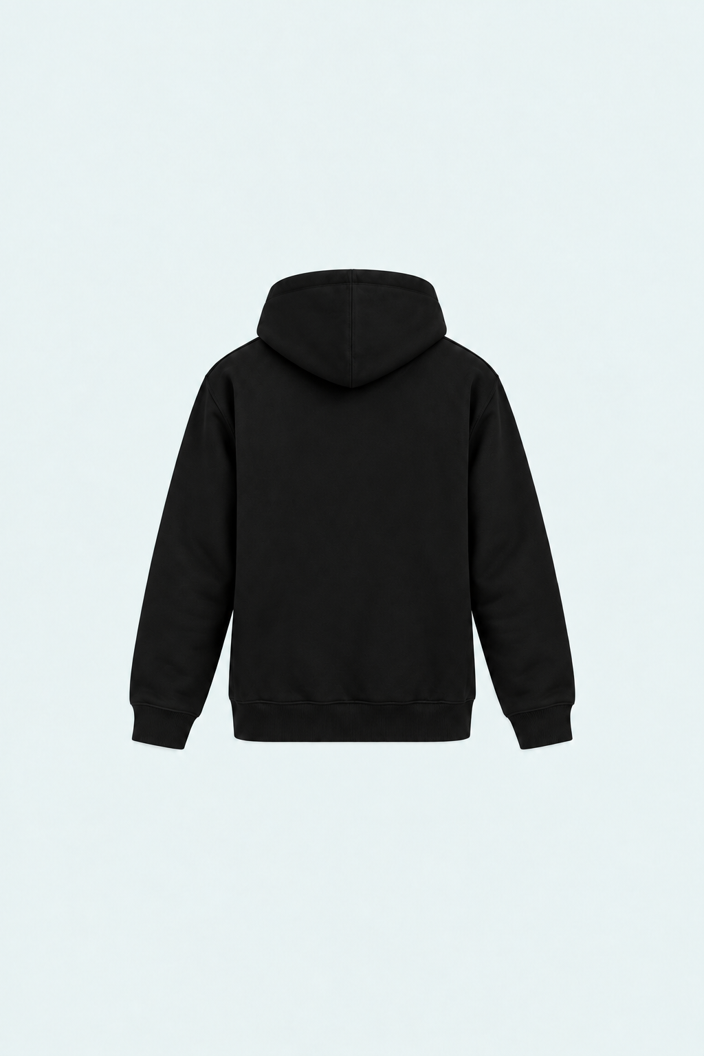 Men Hoodie Black Color With Screen Printing