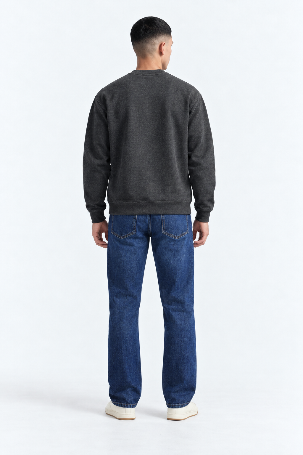 Men’s Regular Fit Jeans – Dark Indigo Blue Wash Denim