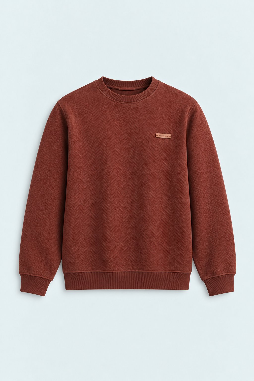 Jacquard Herringbone Sweat Shirt Men