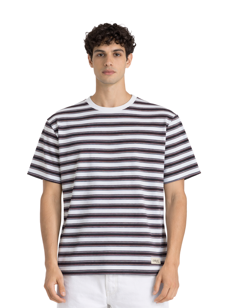 Striped Textured T-Shirt