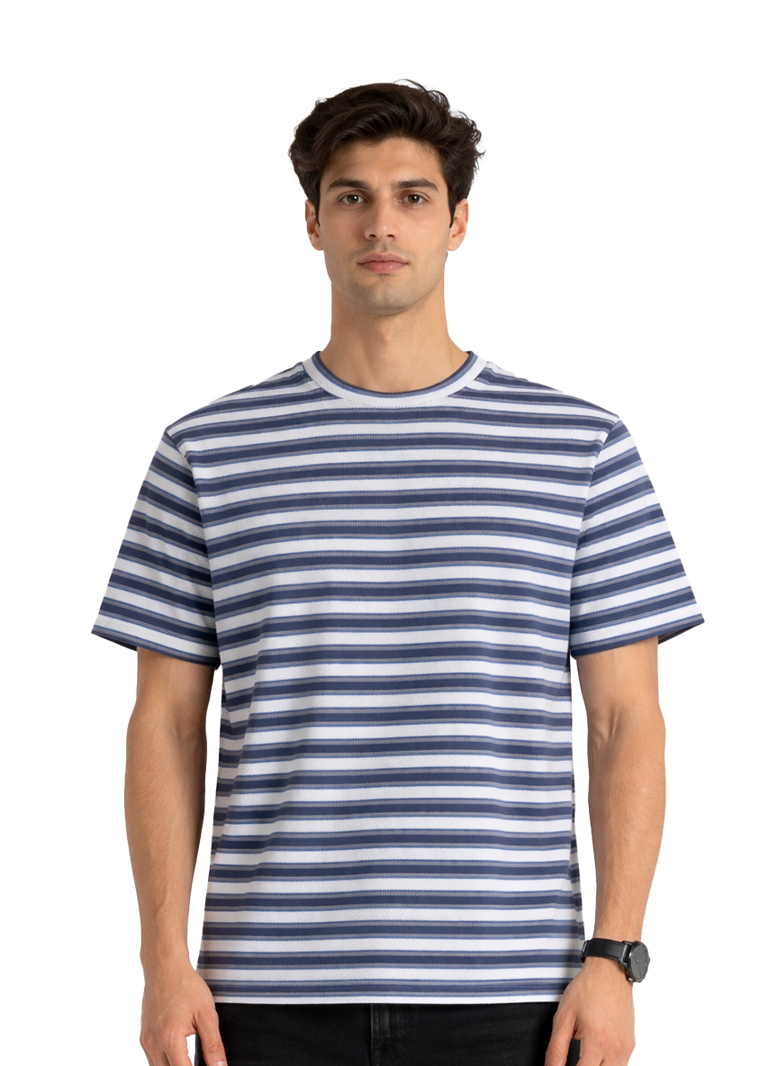Striped Textured T-Shirt