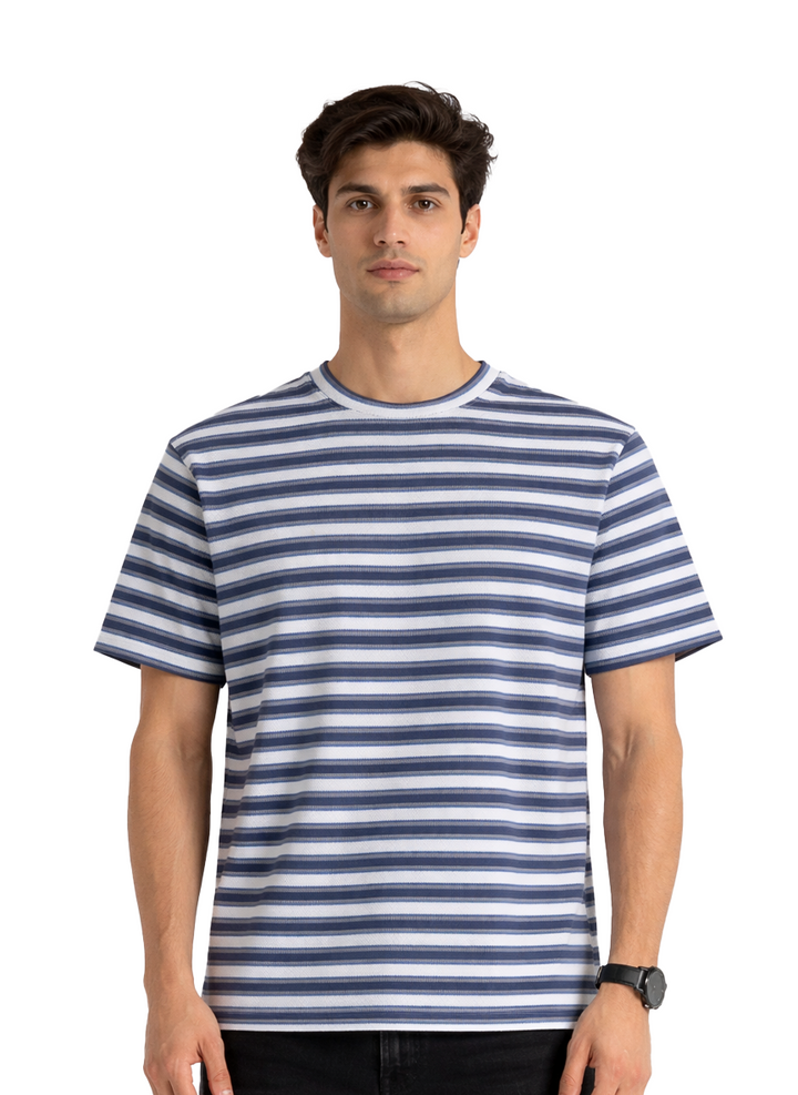 Striped Textured T-Shirt