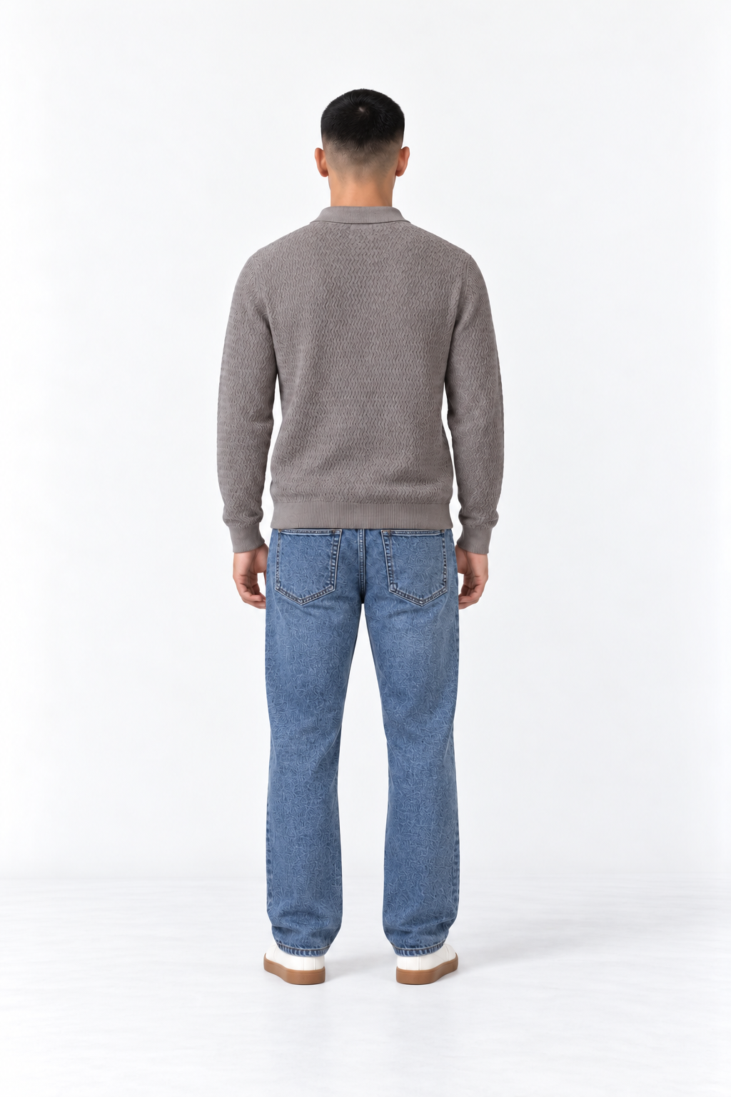 Men’s Regular Fit Jeans – Classic Medium Blue Wash Denim