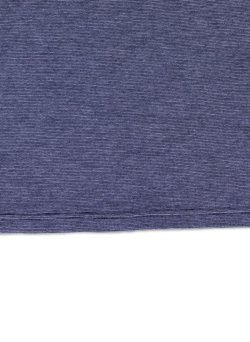 Jacquard Fabric Polo with Ban Collar