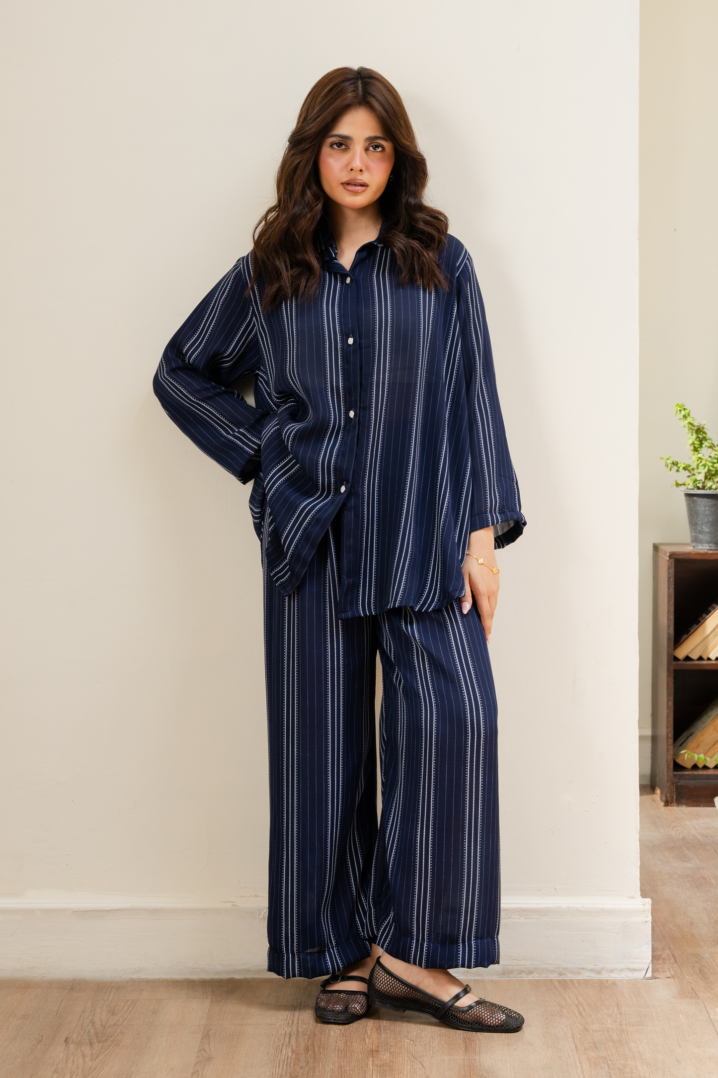 Royal Stripe Co-ord Set