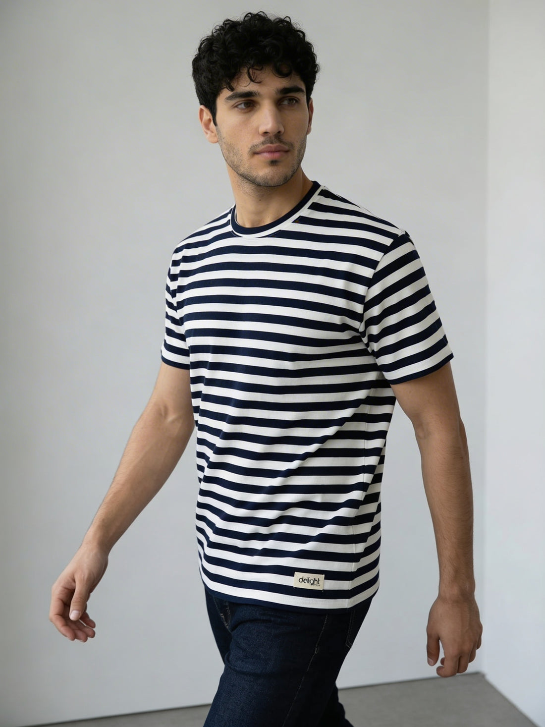 Nova Stripe Drop Shoulder Tee