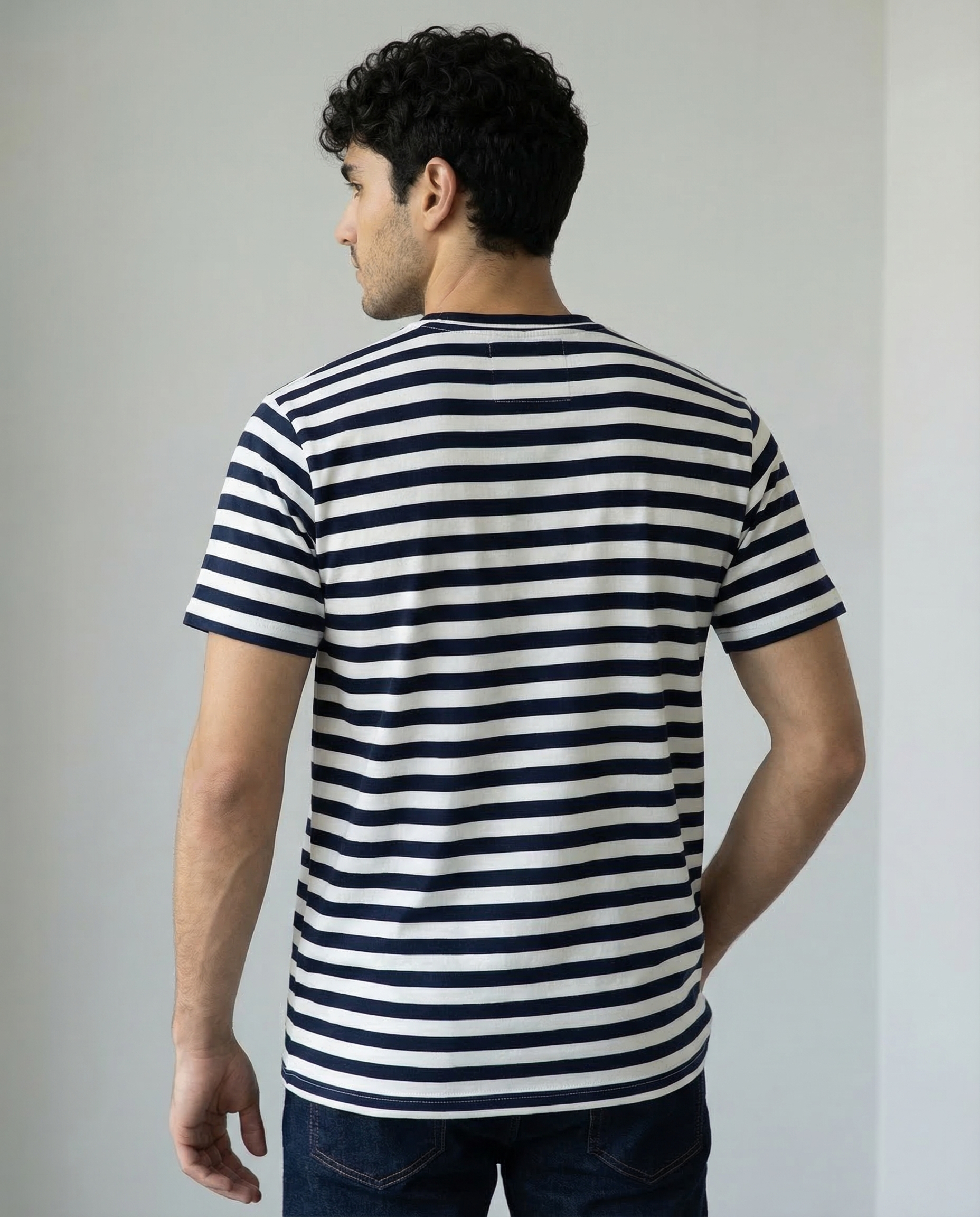 Nova Stripe Drop Shoulder Tee