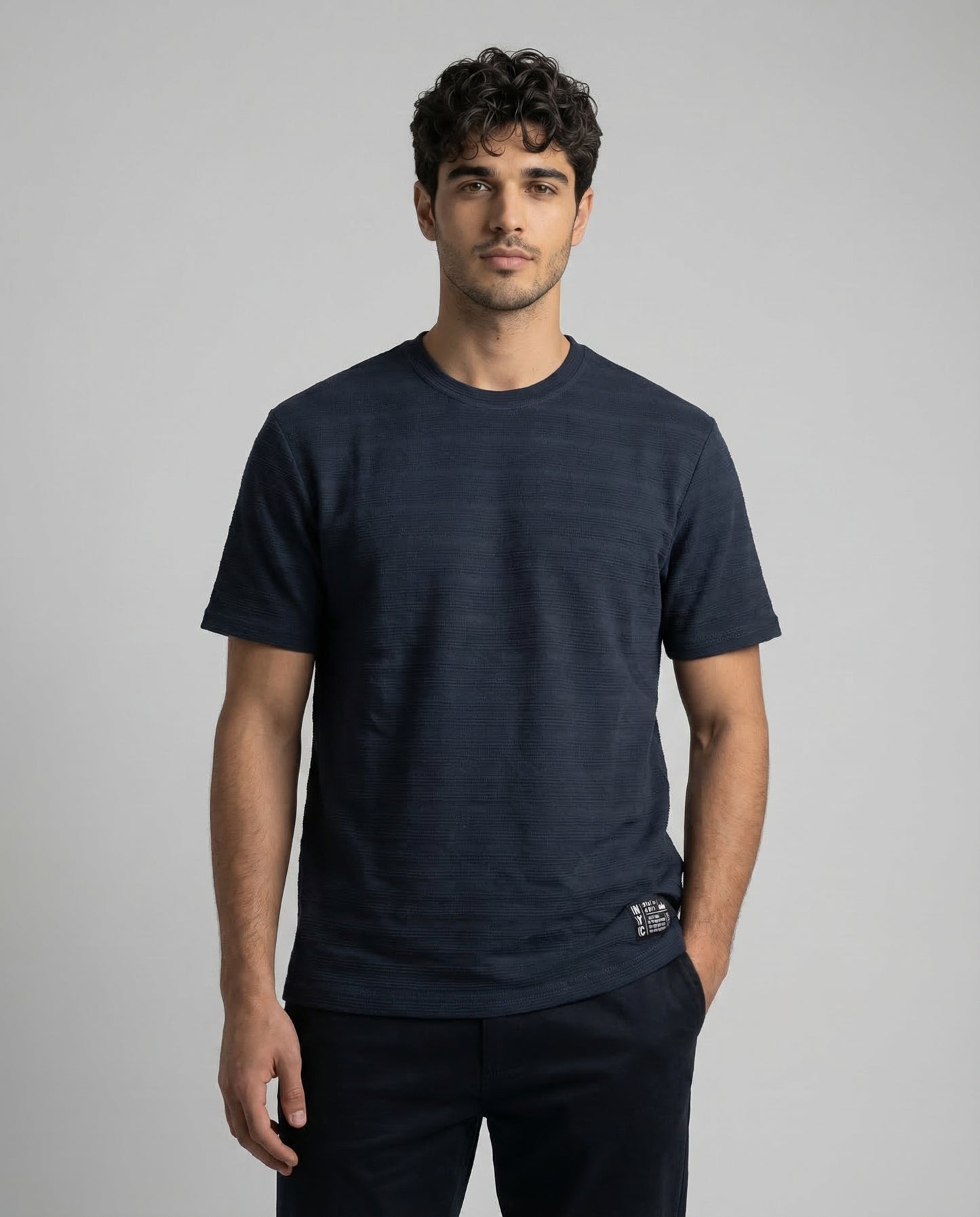 Urban Texture Drop Shoulder Tee