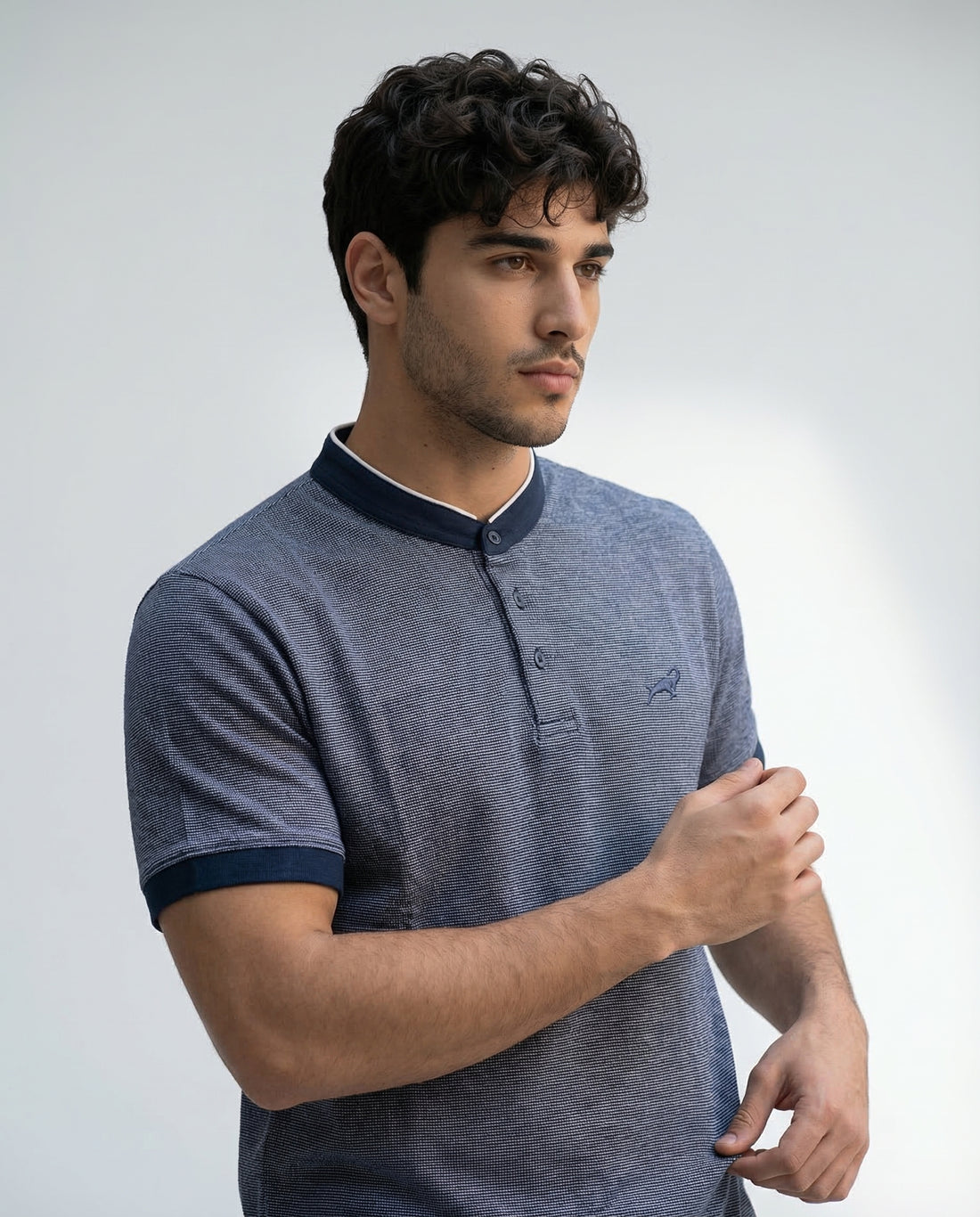 Linear Jacquard Zen Polo