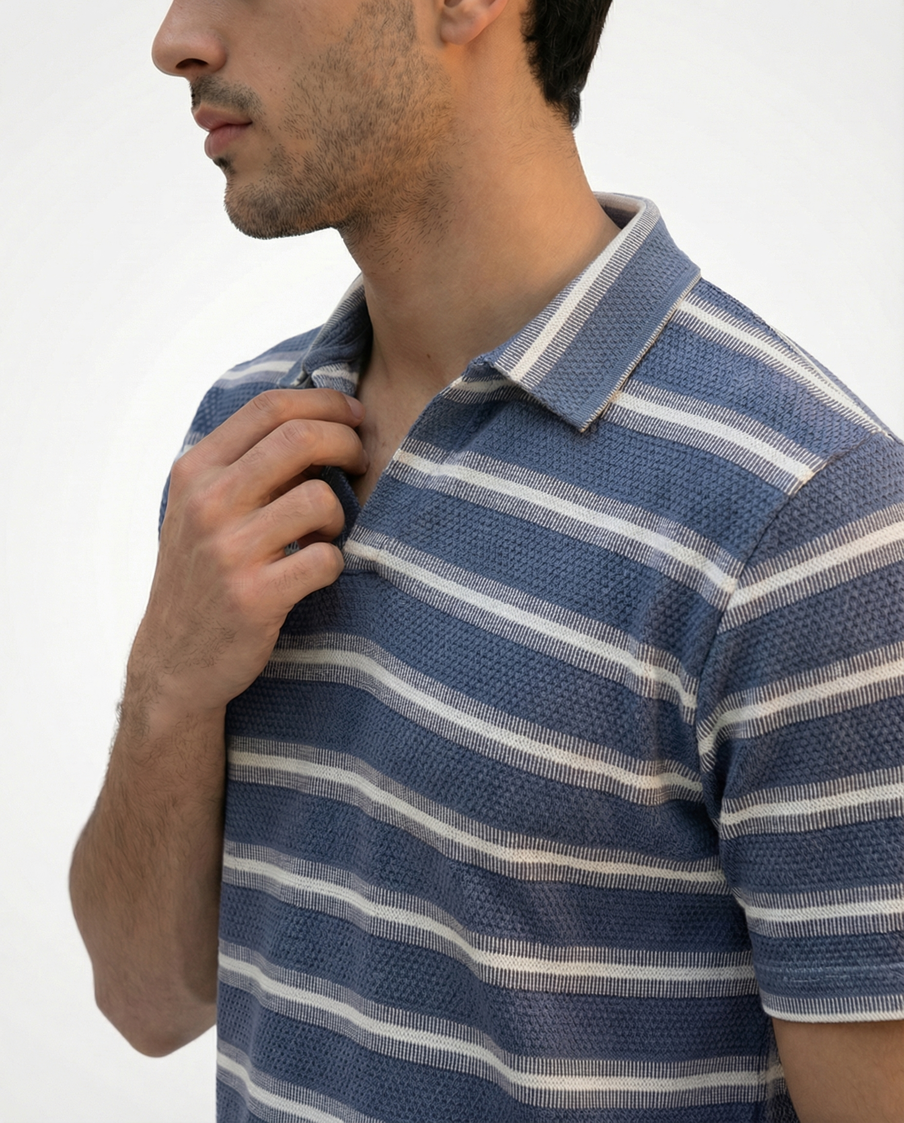 Apex Popcorn Knit Johnny Polo