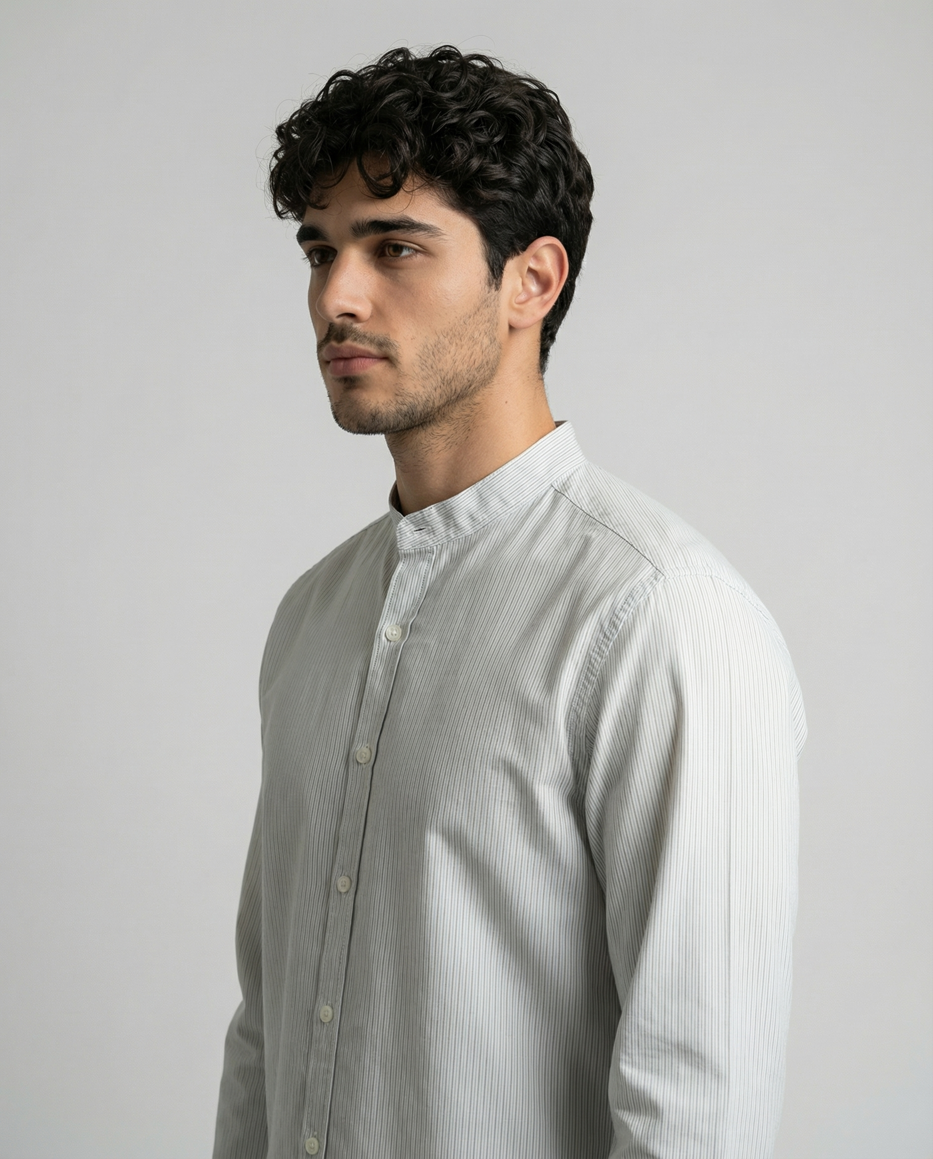 Urban Band Collar Essential Shirt