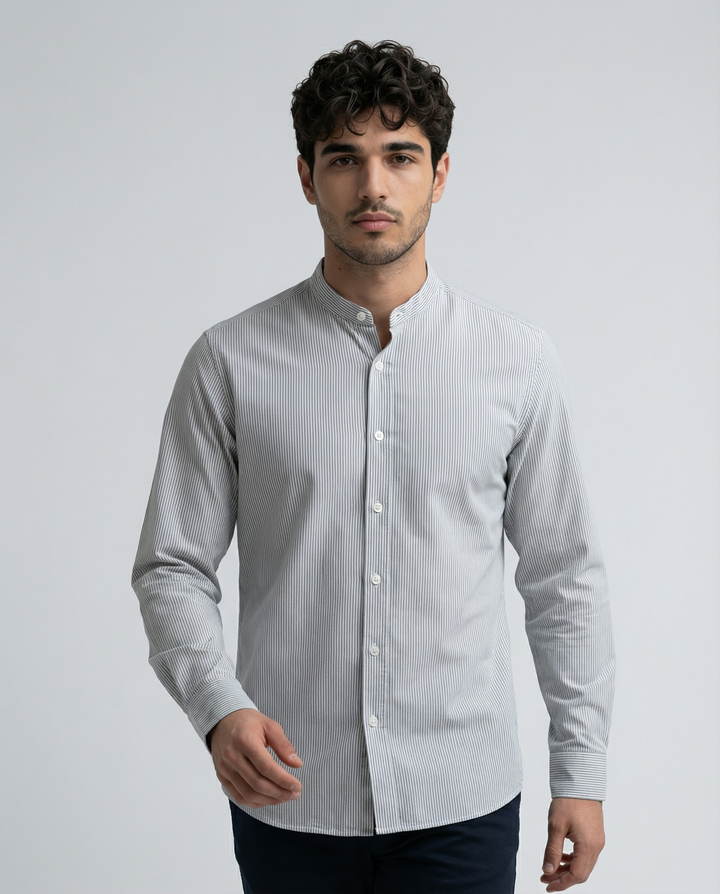 Urban Band Collar Essential Shirt