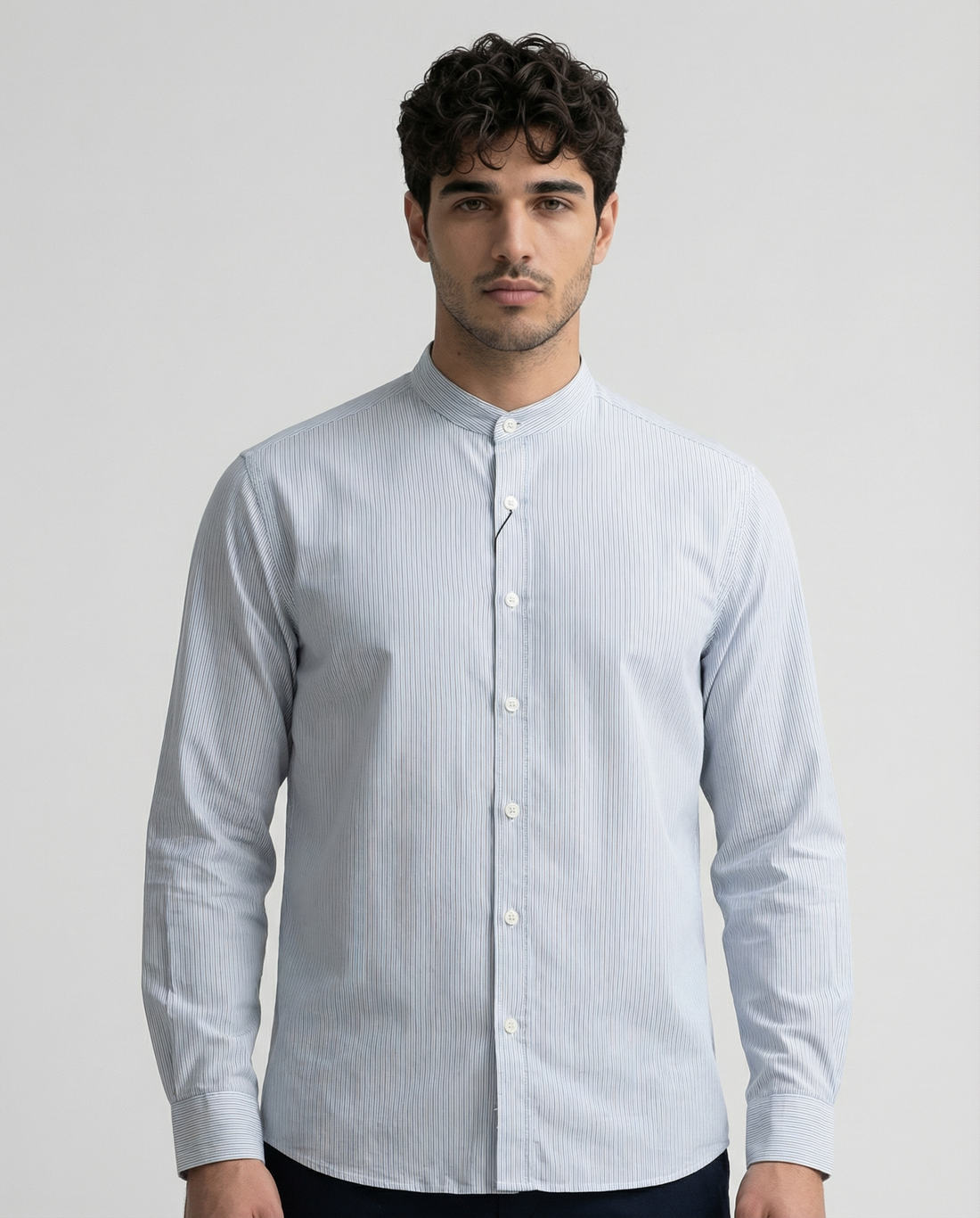 Urban Band Collar Essential Shirt