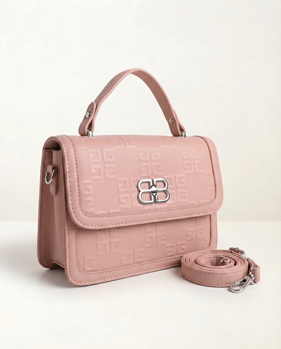 Blush Monogram Flap Crossbody