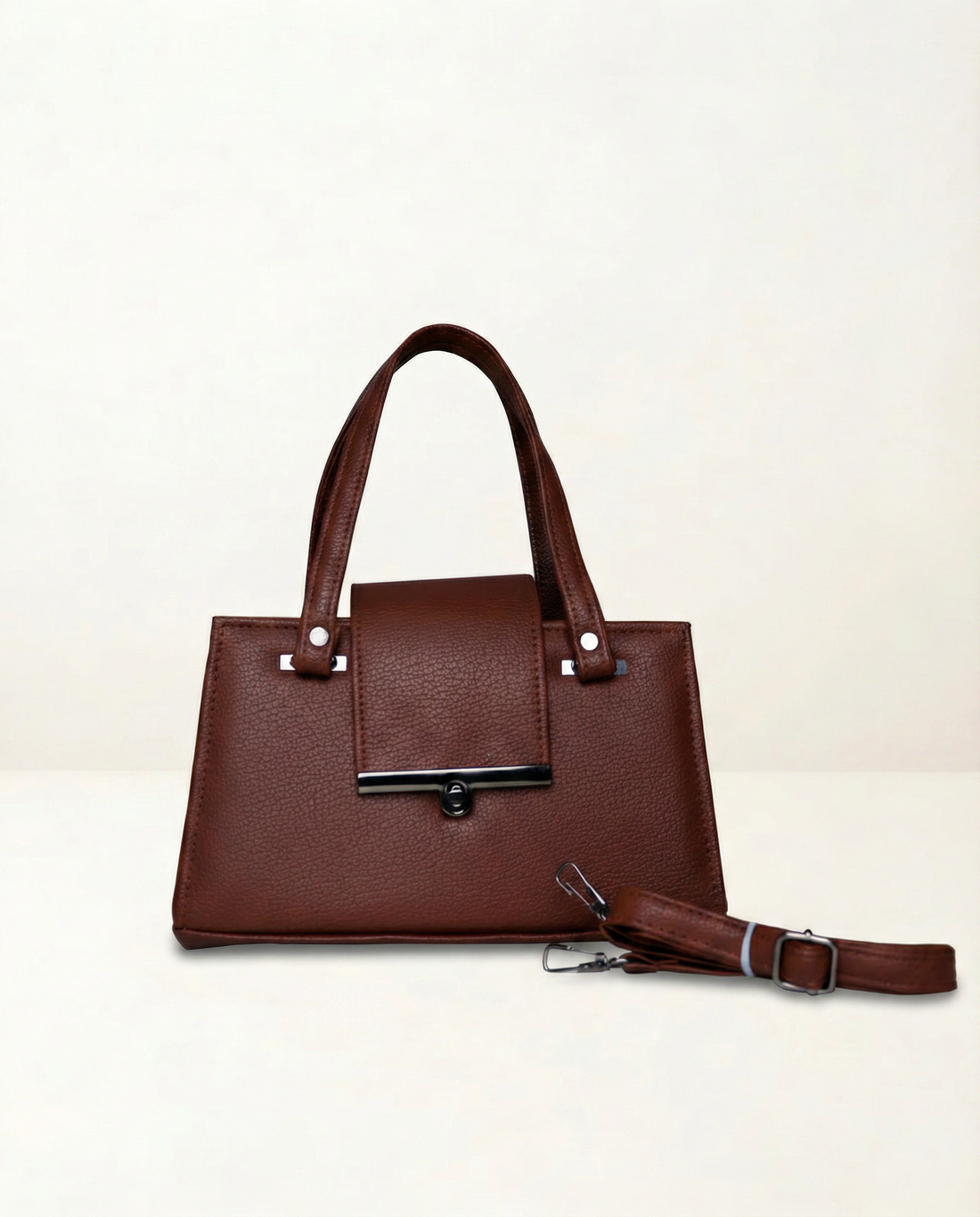 Apex Structured Lock Handbag