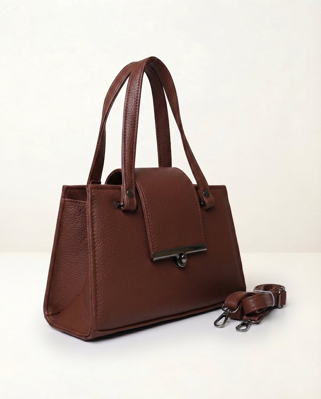 Apex Structured Lock Handbag