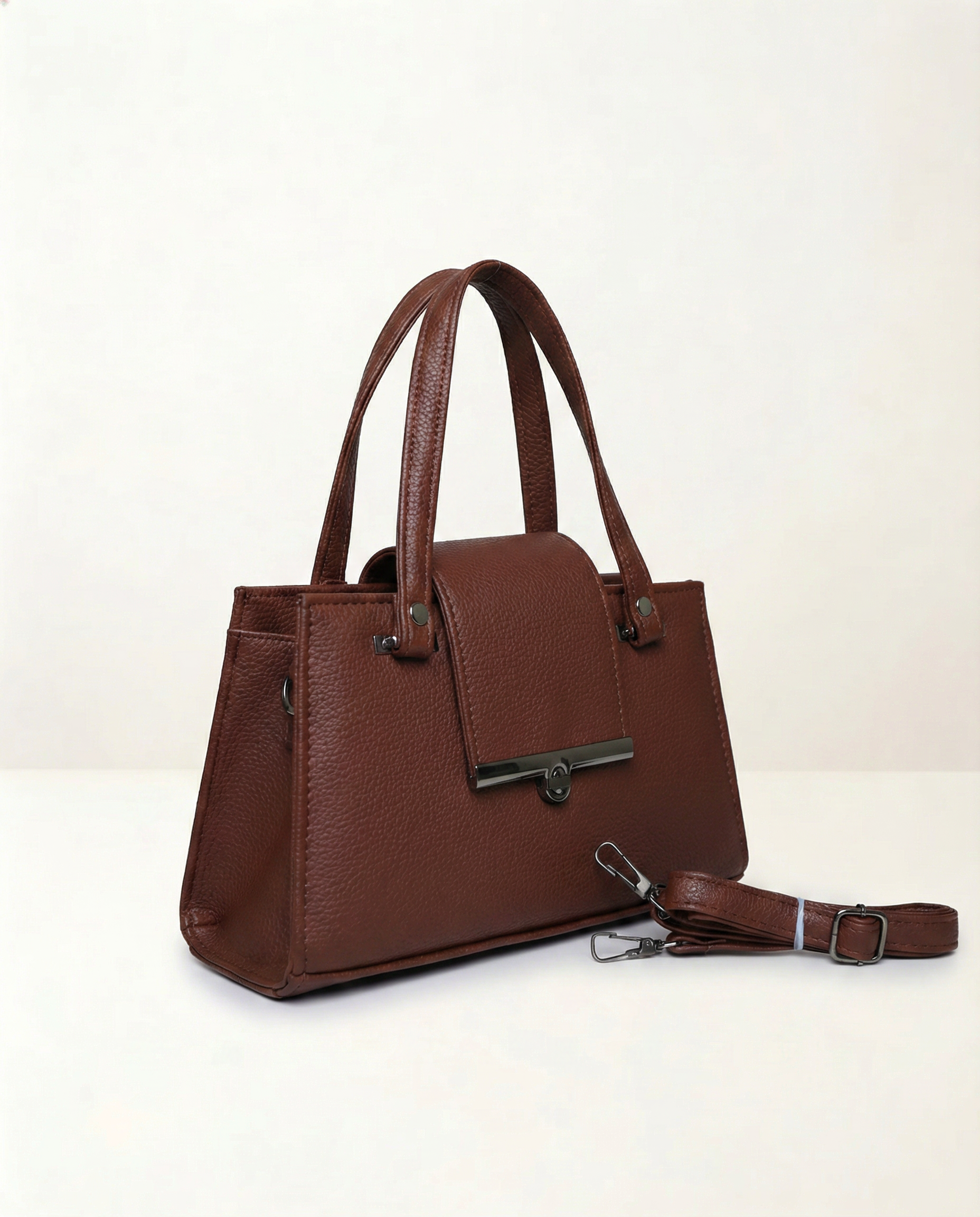 Apex Structured Lock Handbag
